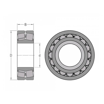 22230 Sferisch rollager 22320MB W33 22230CC 22230CAK 22230MA OPEN voor mijnbouw