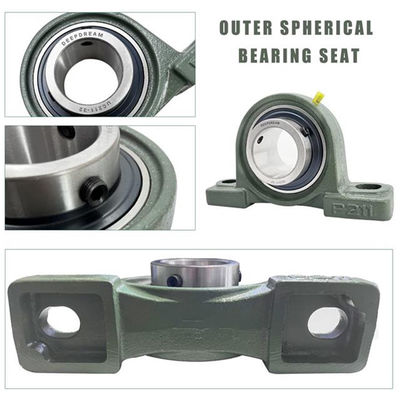 Chroomstaal GCr15 Grote behuizing 2-1/2" kussensblok Lager UCP213-40 Precision Rating P0P6P5P4P2