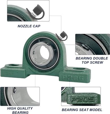 Chroomstaal GCr15 Grote behuizing 2-1/2" kussensblok Lager UCP213-40 Precision Rating P0P6P5P4P2