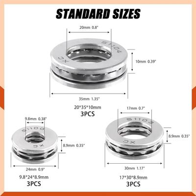 25*52*18 mm Motorfietsonderdelen Chroomstaal 51305 Stootballagers met stalen kooi