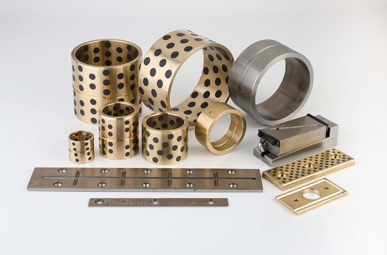 Metrische plain gesinterde bronzen struiklag 35*68*55 mm voor bedrijfsomvang in bruin