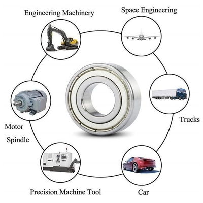 P5 Precision Rating Single Row Deep Groove Ball Bearings 6202-ZTN9 voor lange levensduur