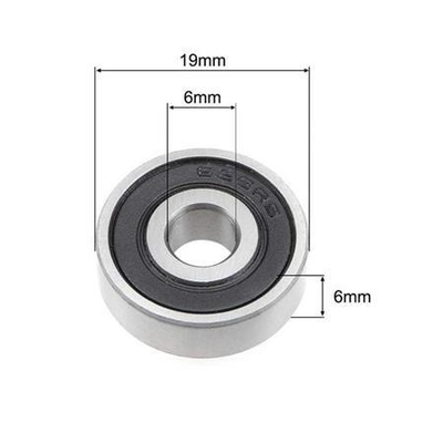 Stalen miniatuur diepgroefballager 627RS 627ZZ 627 2RS 0 7 mm