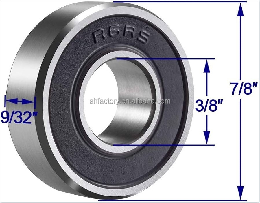 Imperial Miniature Bearing R6-2RS C3 Afstand 3/8&quot;x7/8&quot;x9/32&quot; Stabiele prestaties